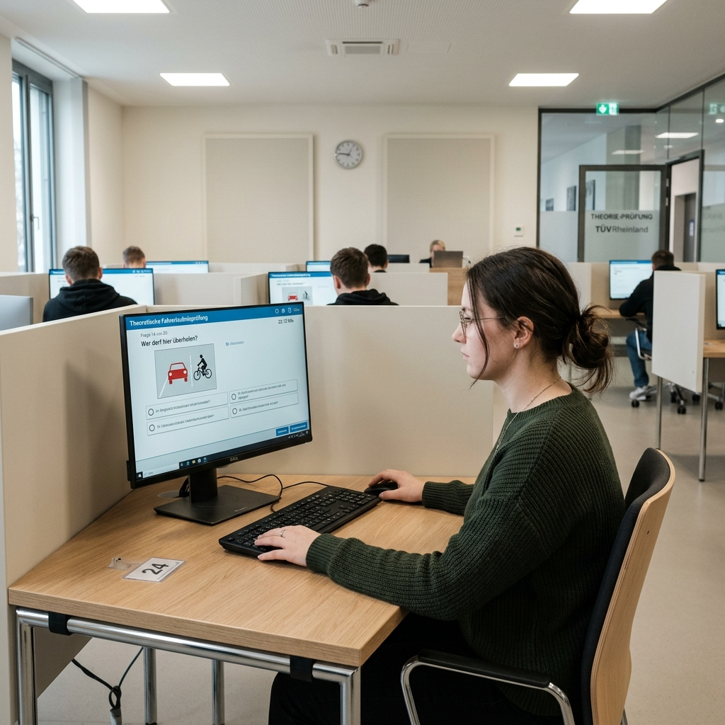 Theoretische Führerscheinprüfung beim TÜV in Deutschland