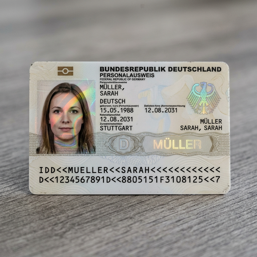 Gültiger deutscher Personalausweis als Identitätsnachweis für den Führerscheinantrag