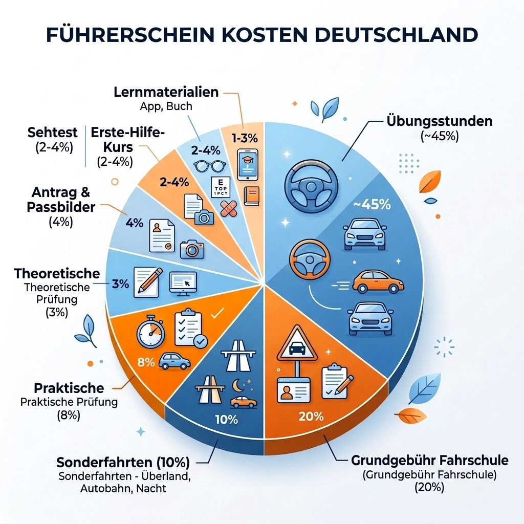 Führerschein Kosten Aufschlüsselung Deutschland