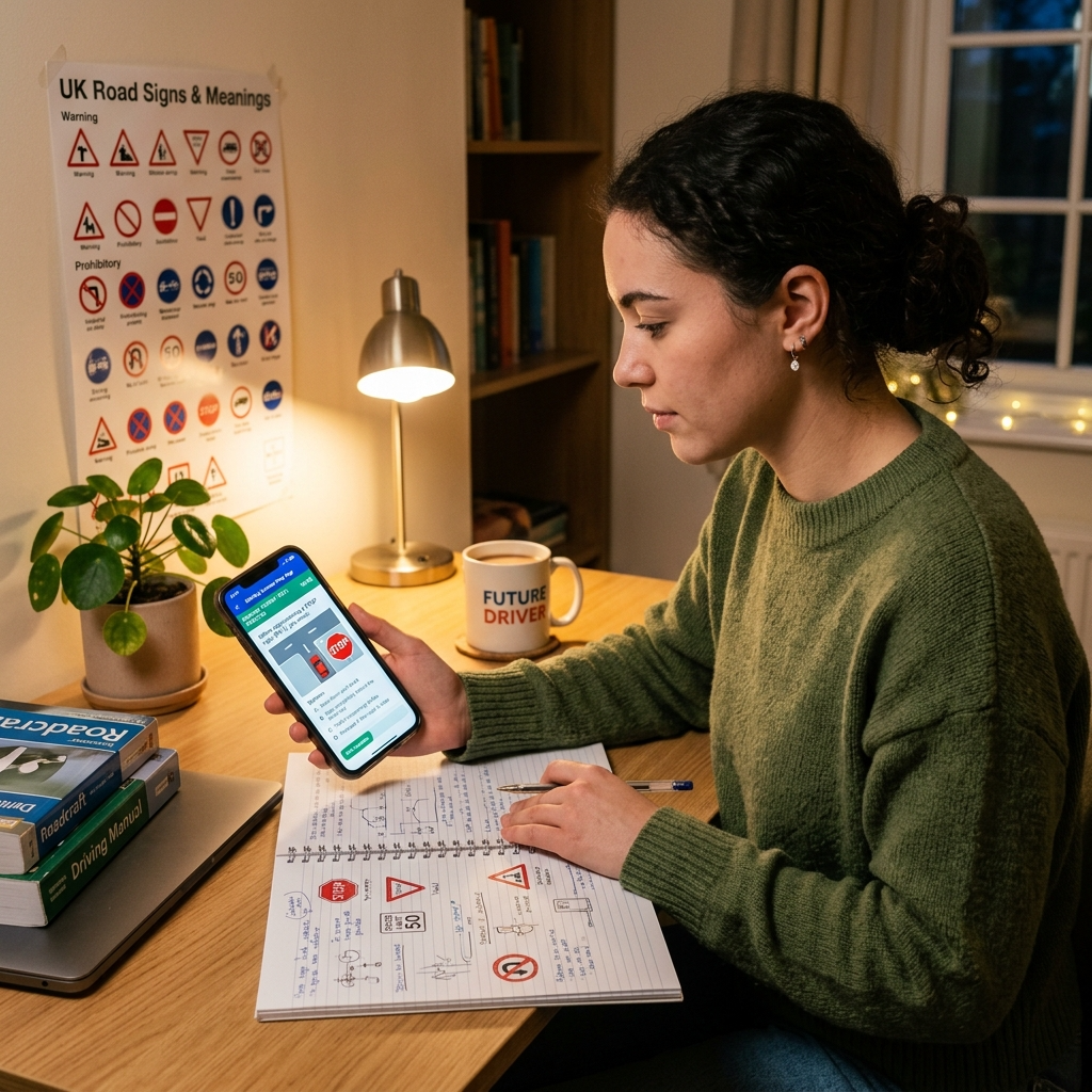 Vorbereitung auf die A2 Führerschein Theorieprüfung mit einer Lern-App