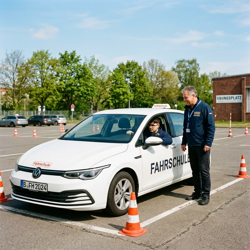 Praktische Fahrstunden während der Ausbildung zum B Führerschein